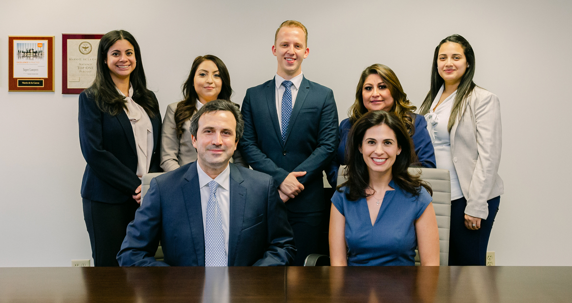 Houston Texas Personal Injury Lawyers and team members at The de la Garza Law Group